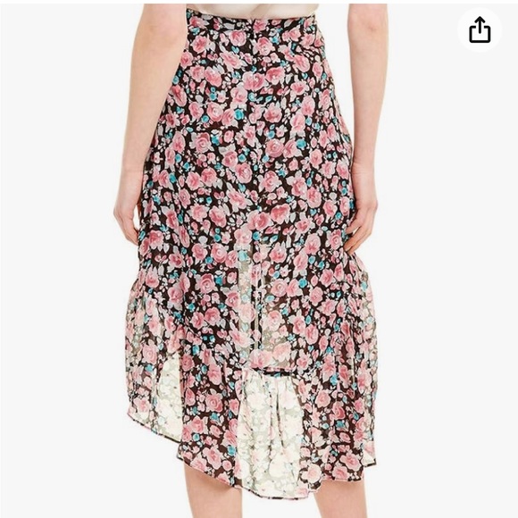 NWOT The Kooples Paris size 1 floral asymmetrical Candy Flower skirt - Picture 2 of 10